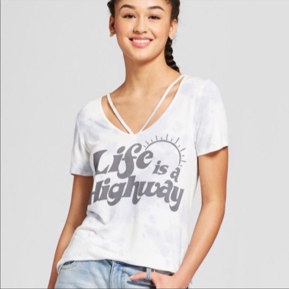 Lyric Life Is A Highway Tee Large